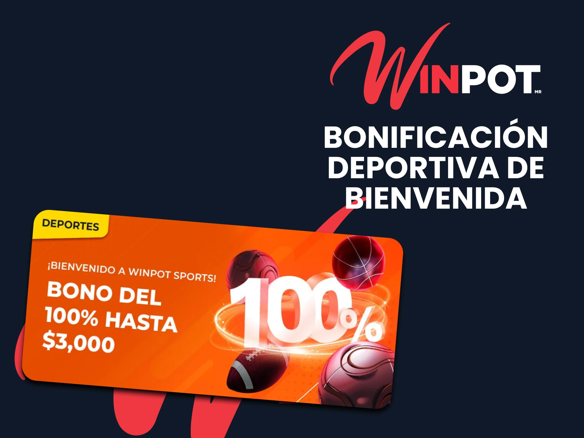 Reclama tu bono de bienvenida para apuestas deportivas en la aplicación Winpot.