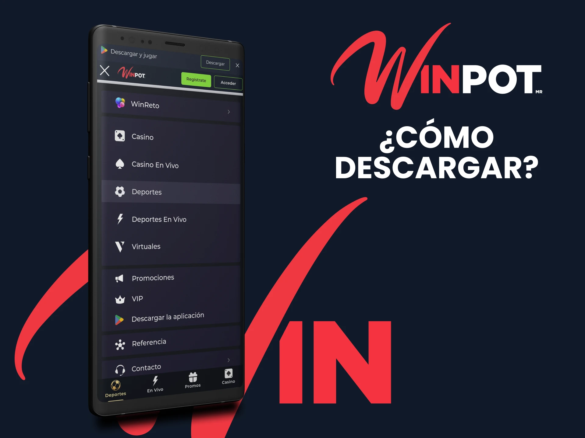 Le mostraremos cómo descargar la aplicación Winpot.