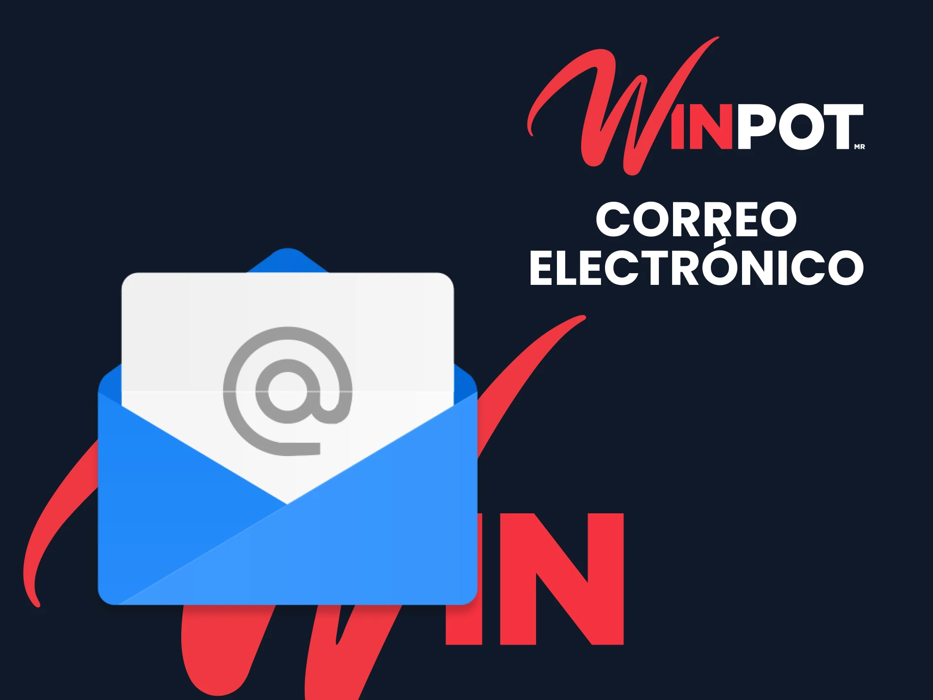 Utilice el correo electrónico para ponerse en contacto con el equipo de soporte de Winpot.