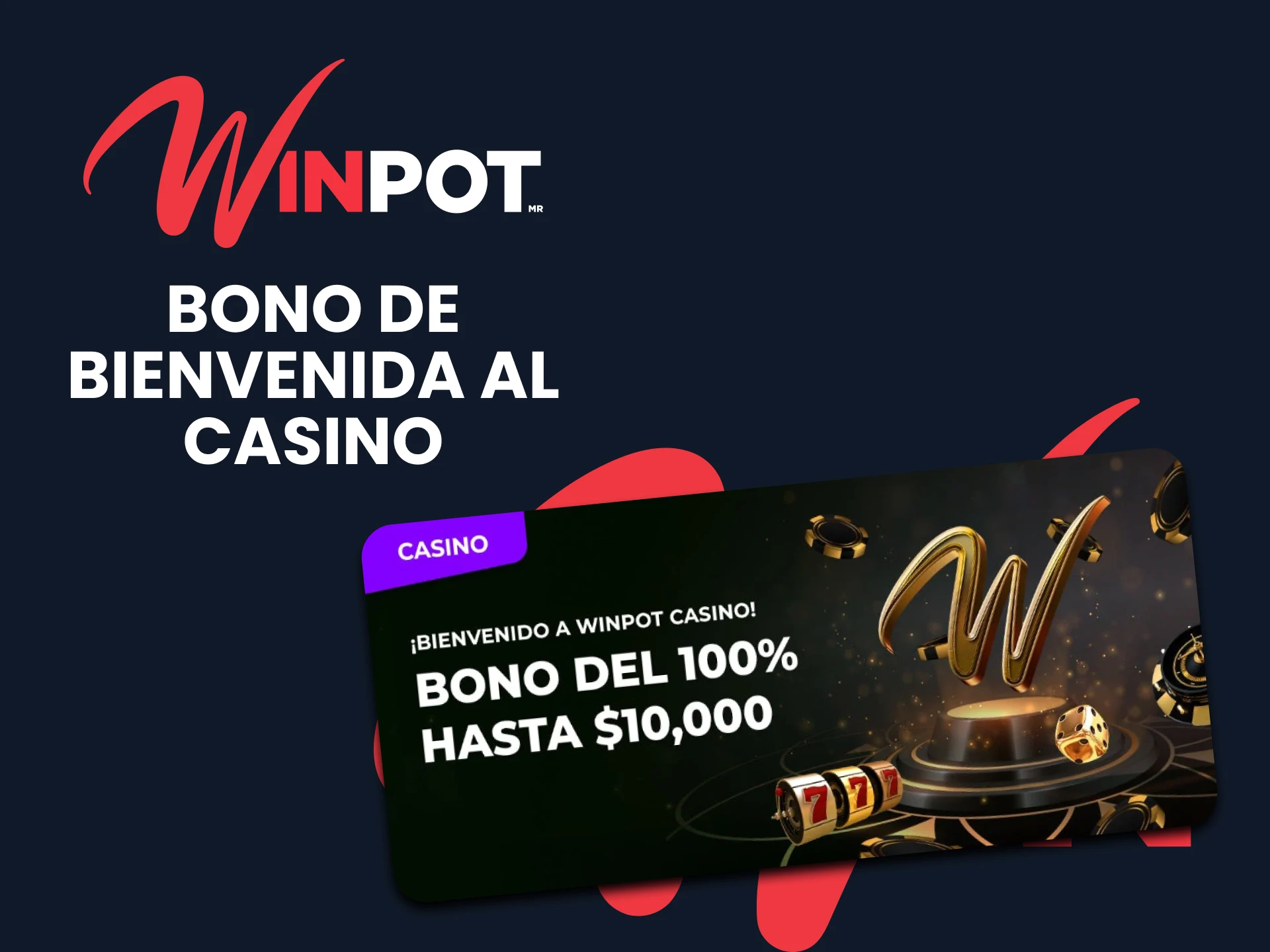 Winpot ofrece un bono para los juegos de casino.