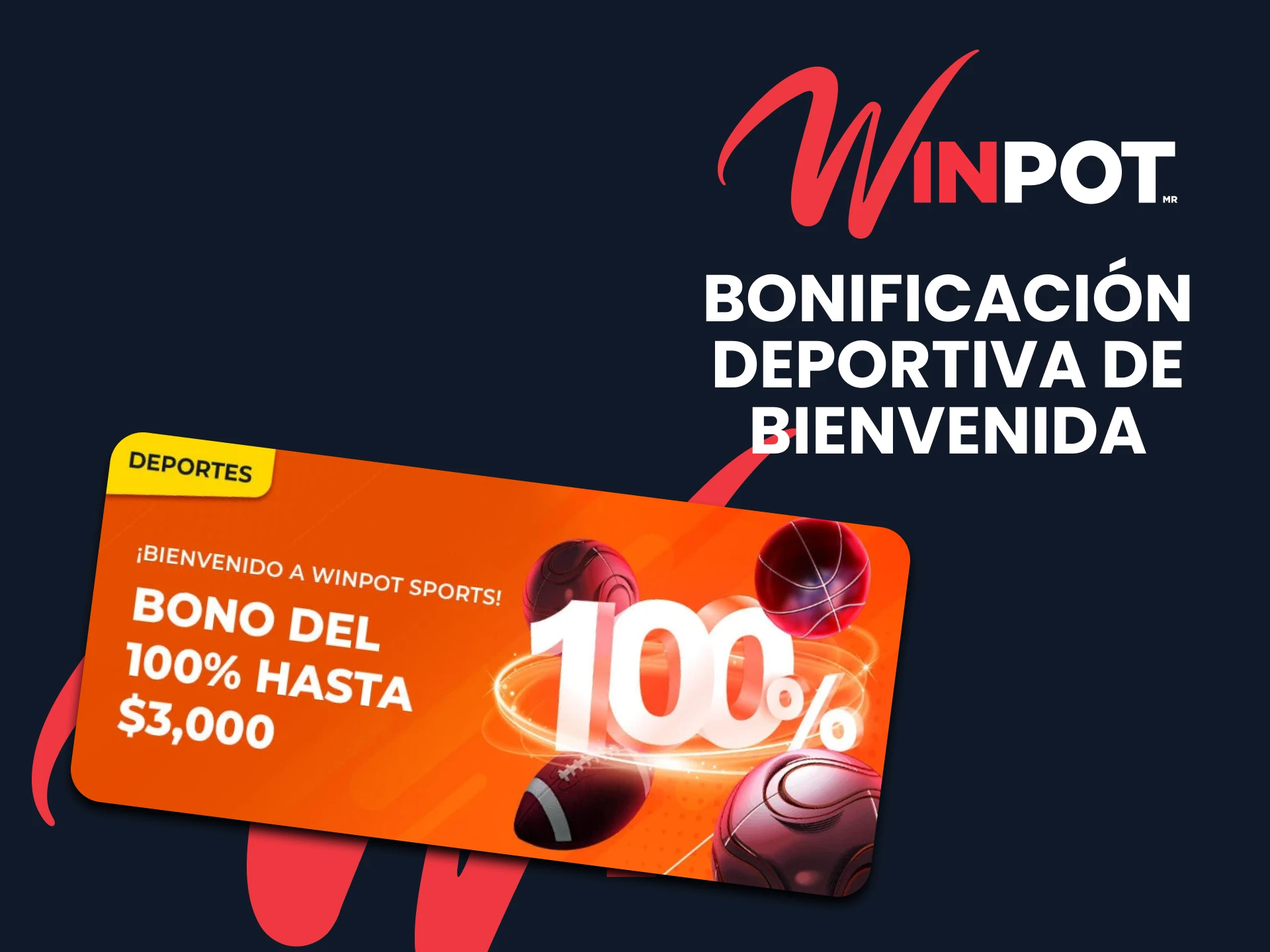 Winpot ofrece un bono por apuestas deportivas.