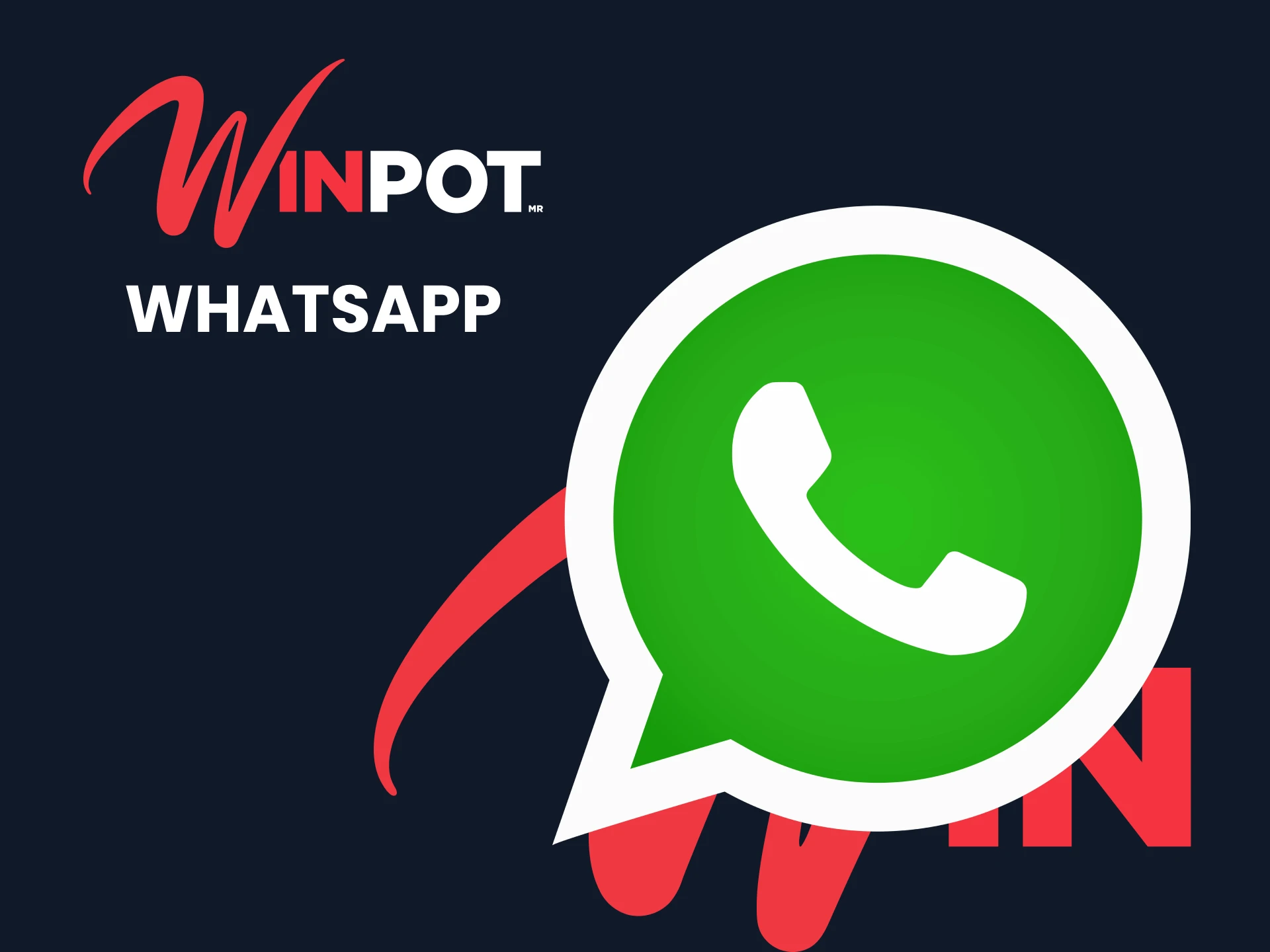 Utilice WhatsApp para contactar con el equipo de Winpot.