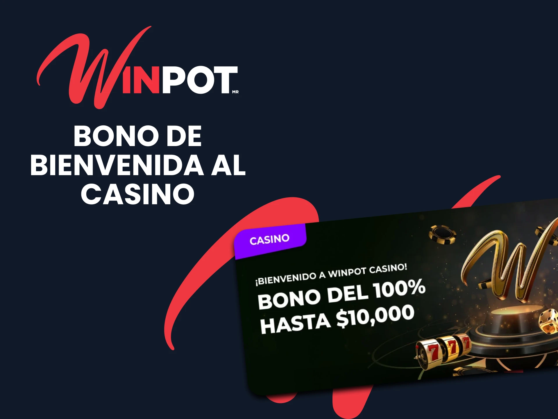 Winpot ofrece un bono de bienvenida al casino.