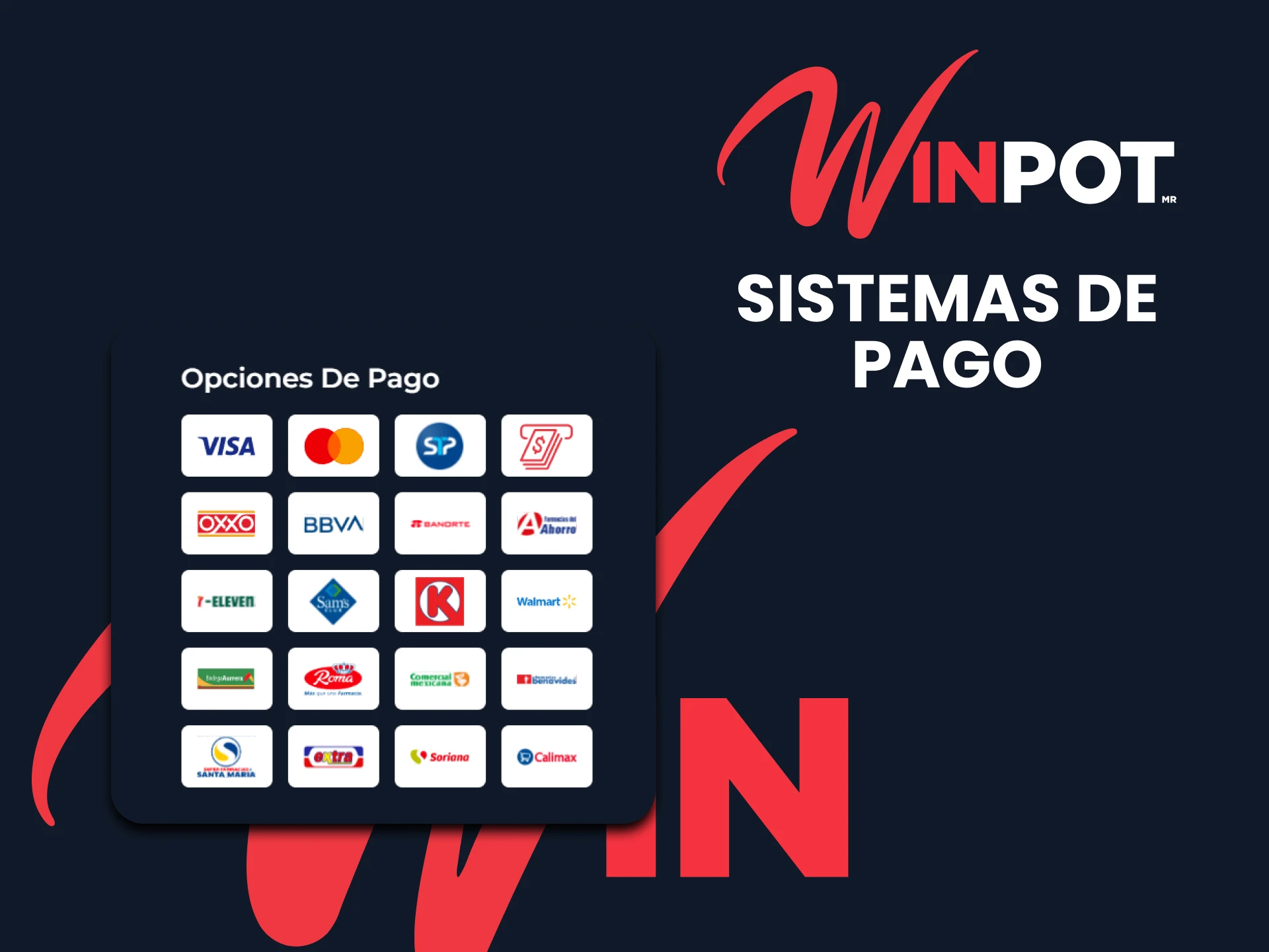 Hablaremos de los sistemas de pago en Winpot.