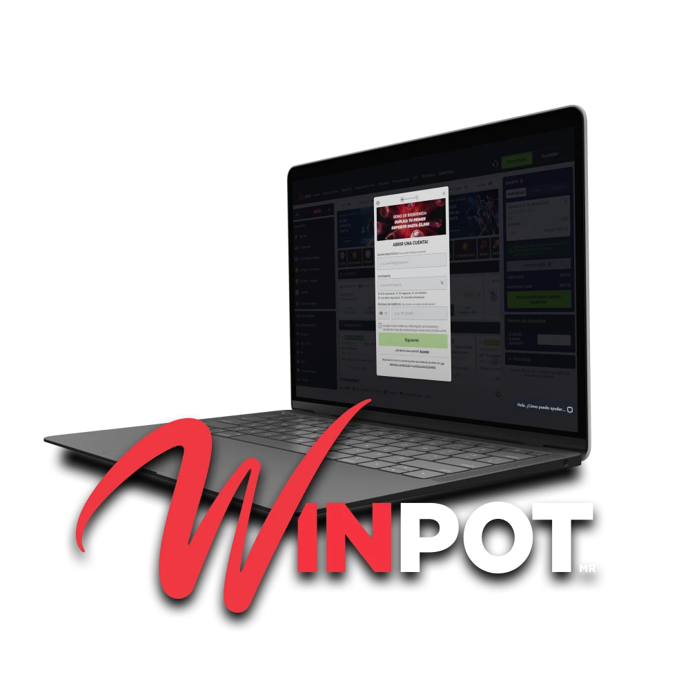 Te contamos todo sobre el registro en Winpot.